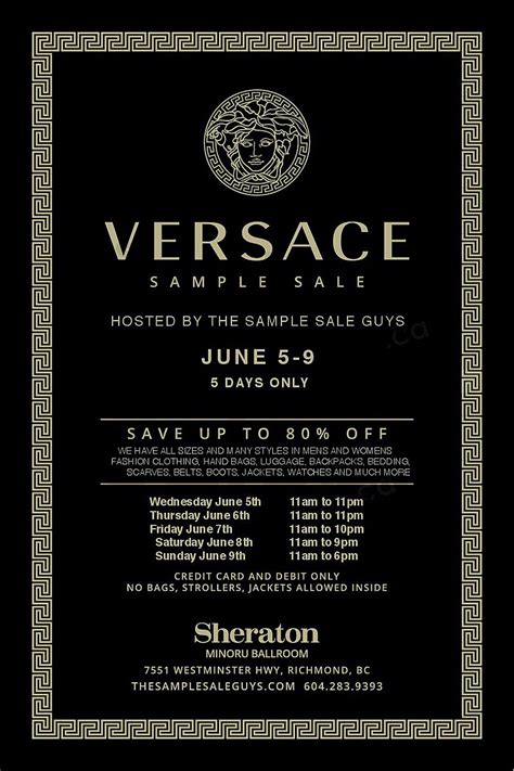 versace sale richmond bc|Versace vancouver bc.